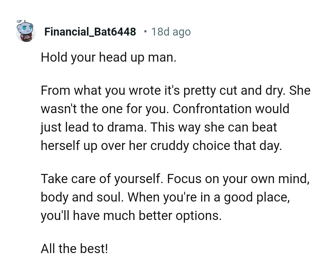 She can beat herself up