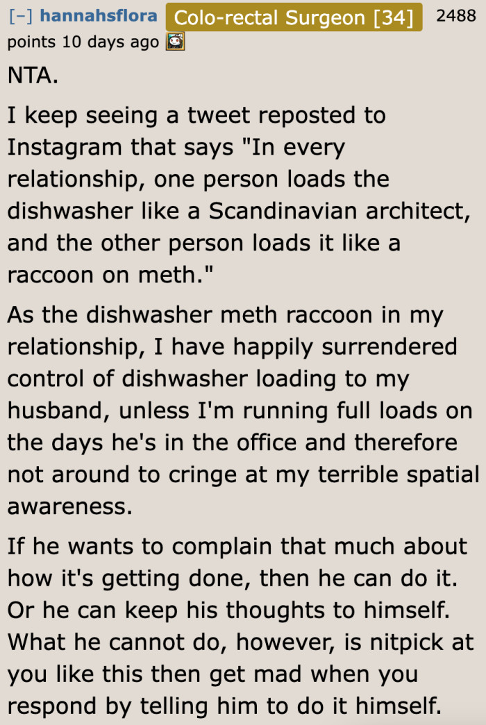 A Redditor explains about the Scandinavian architect and the raccoon on meth.