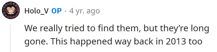 The OP explained they had already tried then