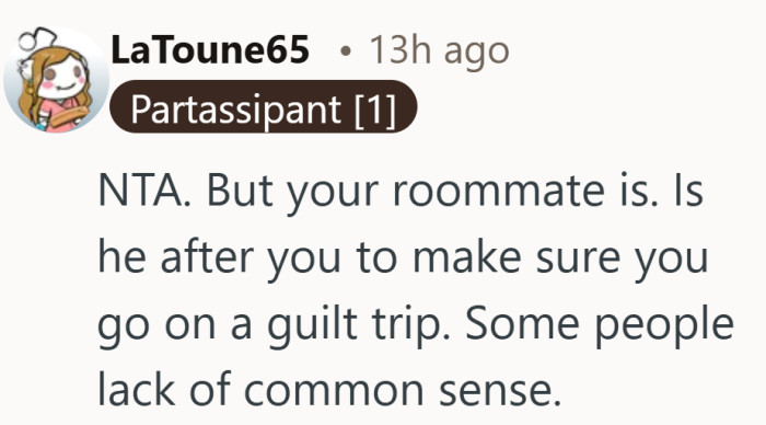 A simple delivery ended up starting a surprisingly heated roommate debate.