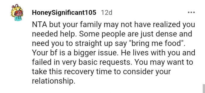 He lives with you and failed in very basic requests