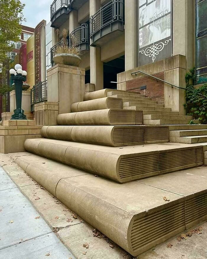 "The Staircase At The Kansas City Public Library"