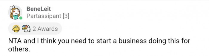 Because she's obviously damn good at it