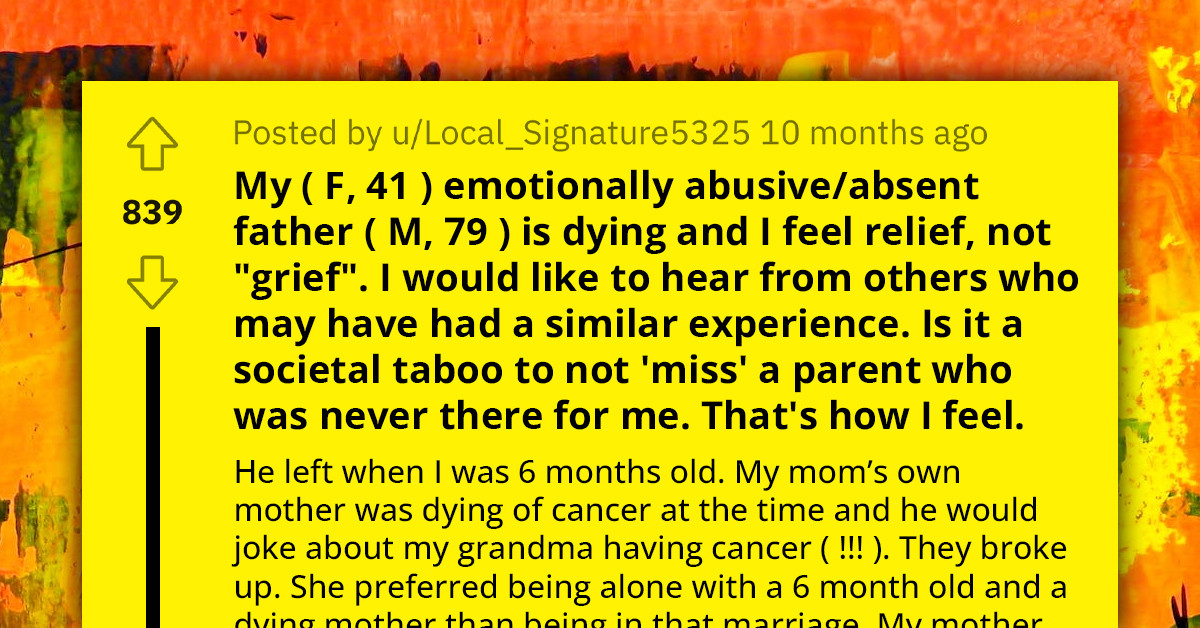 This Woman's Father Is On The Brink Of Death, But While Others Are Grieving, She Feels Something Totally Different