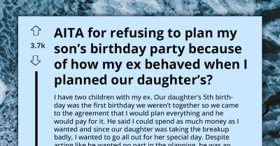 Man Accuses Ex-Wife of Favoritism for Throwing a Befitting Birthday for Daughter While Refusing to Plan Son’s Upcoming Bash