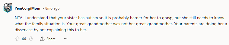 I Understand That Your Sister Has Autism