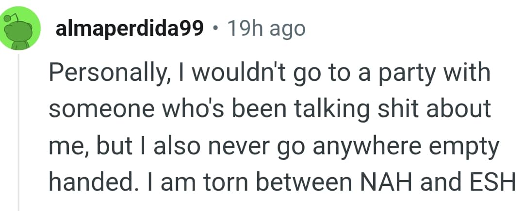 This Redditor says they don't go anywhere empty handed