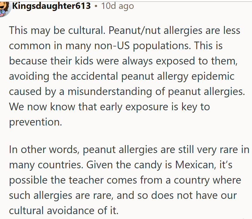 This may be a cultural thing.