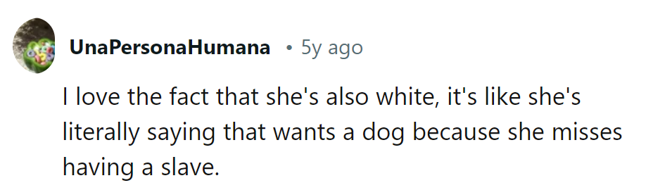 Seems like she's fetching for controversy with that comparison.