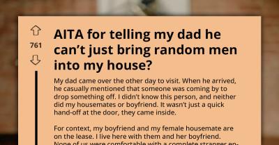 Dad Brings Sketchy Stranger Into Daughter's Home, Then Threatens to Beat Up Her Boyfriend After He Says No