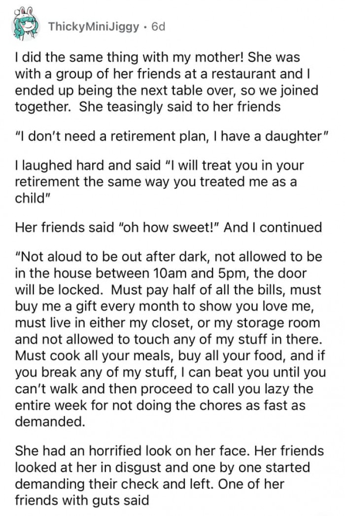 Another abusive mom gets what she deserves