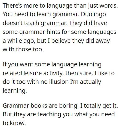 You should know that there's more to language