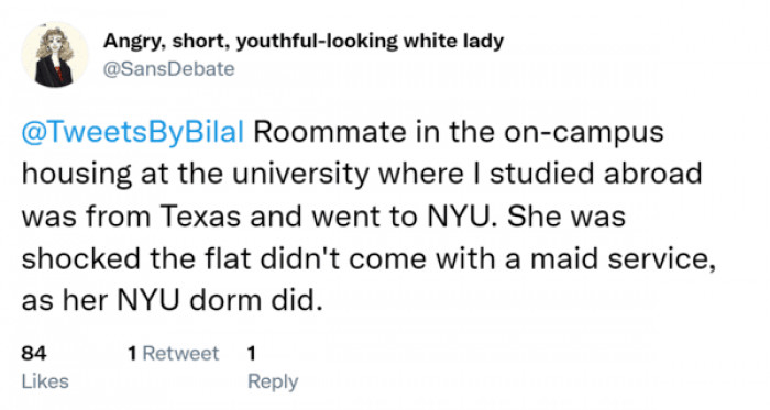 24. A flat that comes with maid service