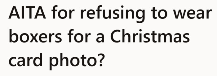 It all began with one simple question that turned a photo shoot into a standoff.