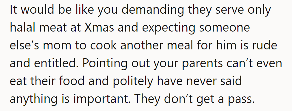 Seems like he ordered a dish of double standards with a side of entitlement! Bon appétit!