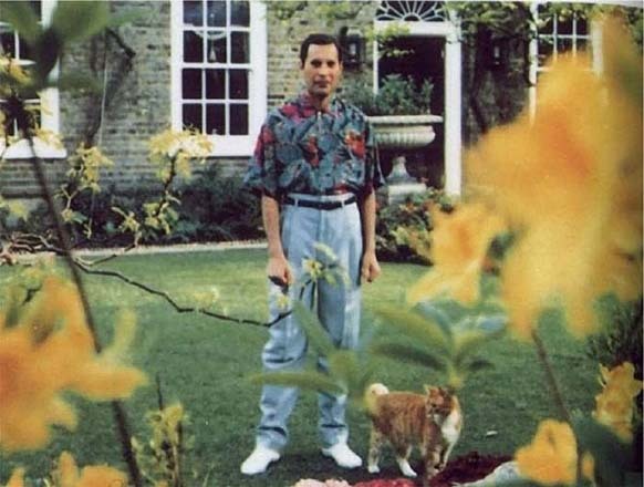 18. Freddie Mercury's final snapshot before he succumbed to bronchial pneumonia linked to AIDS in 1991.