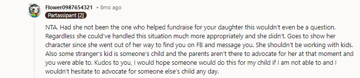 What worries me is the school is telling teachers who get reported who did it.... All around not good for the kids