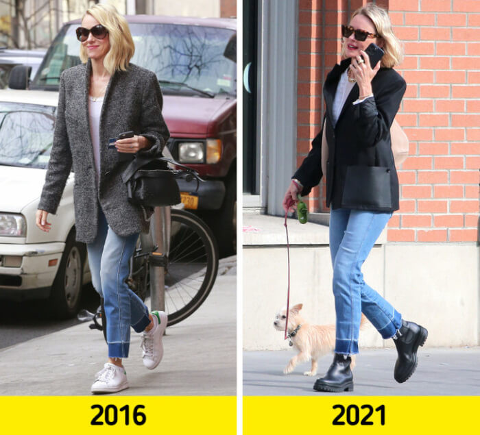 10. The perfect pair of jeans for Naomi Watts hasn’t changed in years.
