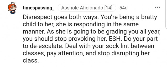 A piece of your own medicine