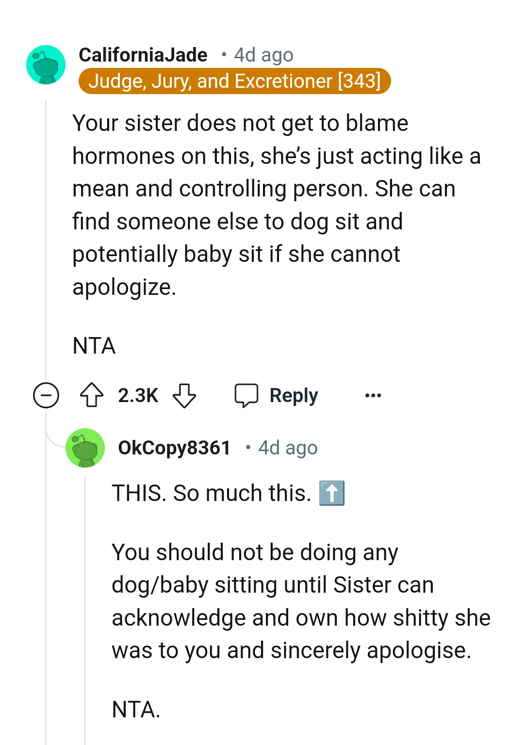 She can find someone else