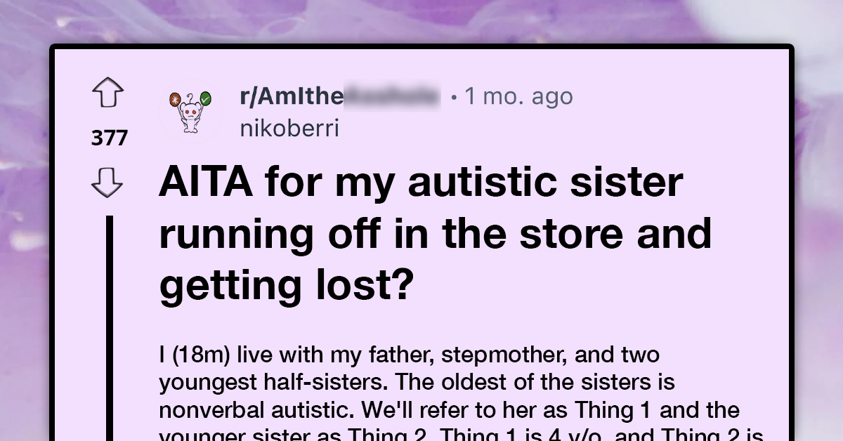 18-Year-Old Blamed For Nonverbal Autistic Sister's Brief Vanishing In Supermarket During Service Dog's Untimely Mishap