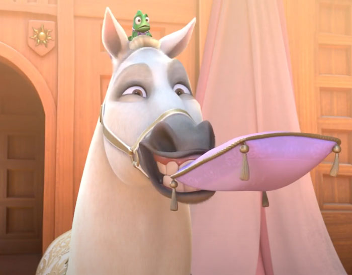12. Maximus and Pascal, the beloved animal companions in