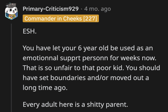 This Redditor failed to consider that OP could be in a challenging financial situation after her husband's passing.