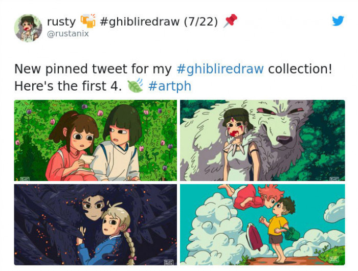 25. Imagine Ghibli scenes in this style.