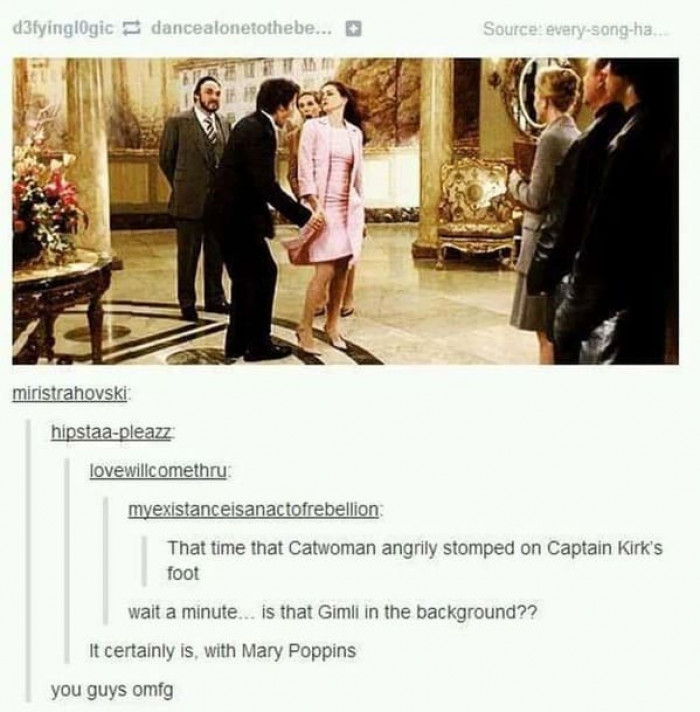 12. Catwoman and Mary Poppins all rolled up in one fantastic scene