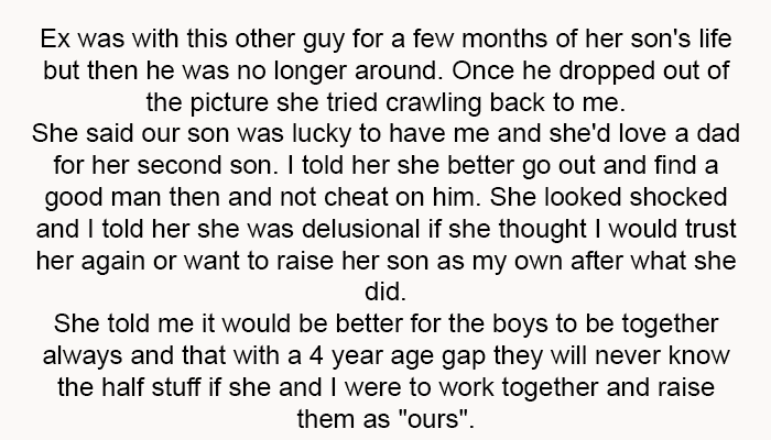 She Said Our Son Was Lucky to Have Me and She'd Love a Dad for Her Second Son