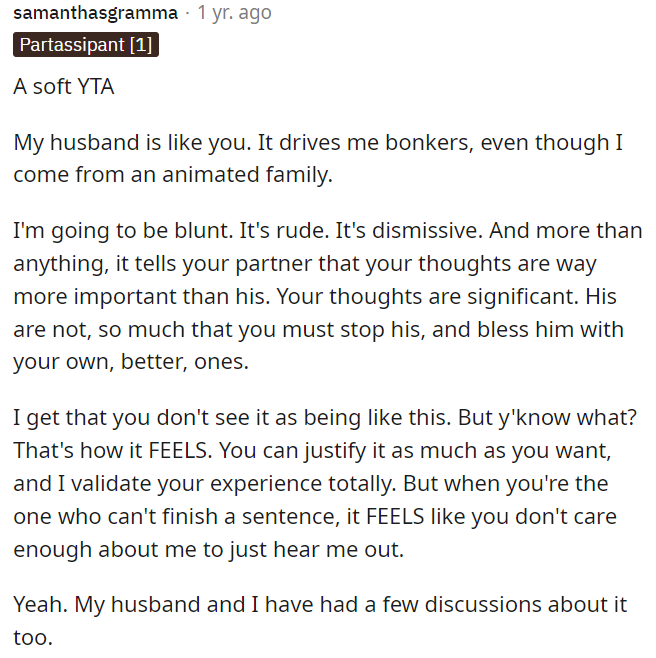 This comment is gold because it really offered a lot of sympathy to OP while also presenting her with the other side of things and explaining how it truly feels.