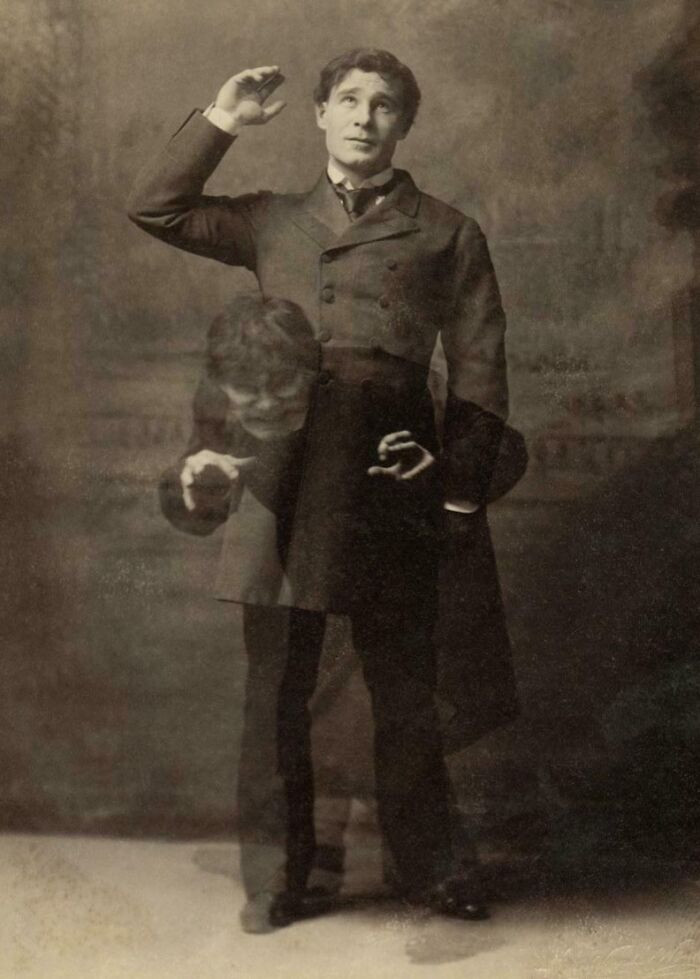 "Stage Actor Richard Mansfield Starring As The Dual Roles Of Dr. Jekyll And Mr. Hyde In The 1887 Stage Adaptation"