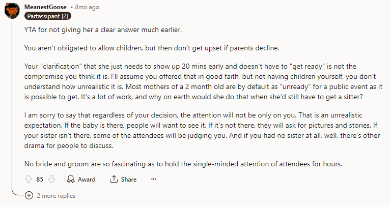 You aren't obligated to allow children, but don't get upset if parents decline.