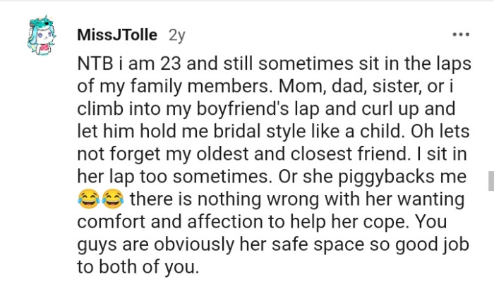The OP and the Husband Are Her Safe Space