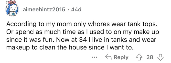 I thought it was tank tops!