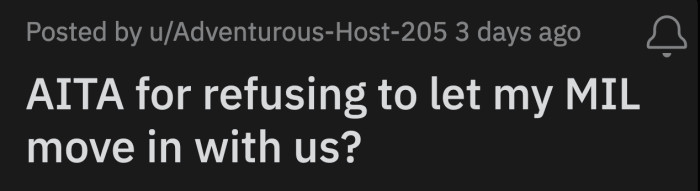 The big problem showed up fast; her MIL spent $50,000 from the house's sale to buy herself a brand-new car.