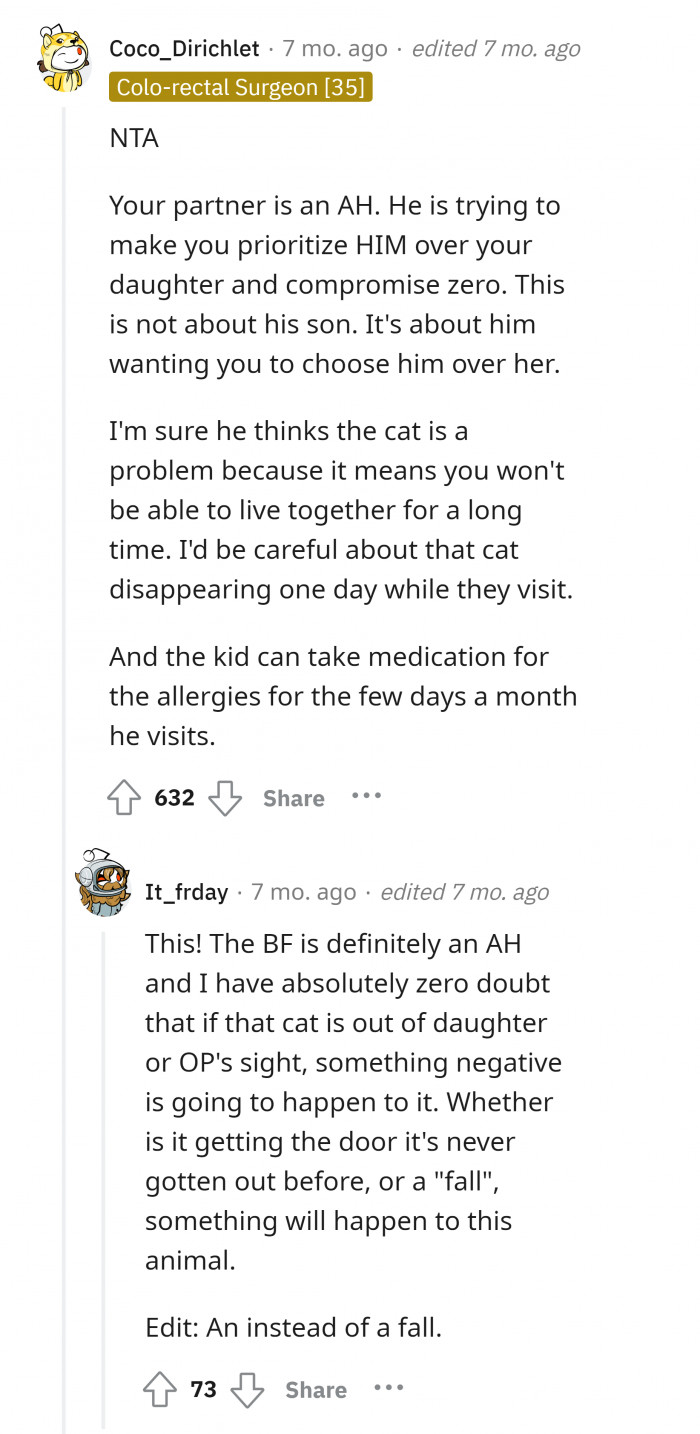 #6 Don't hesitate to choose your daughter over your partner.