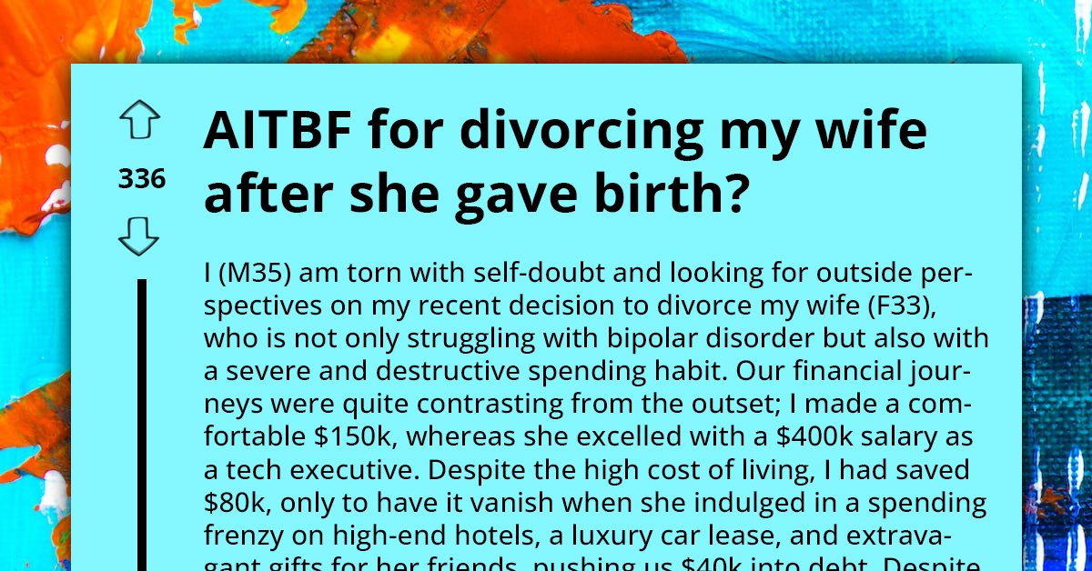 Man Divorces Wife Over Extreme Spending And Neglect After Baby's Birth, Sparking Debate On Responsibility And Mental Health