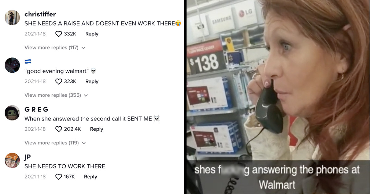 Woman Starts Answering Phone Lines After Getting Frustrated At Understaffed Walmart