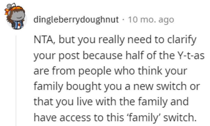 Needs some clarification