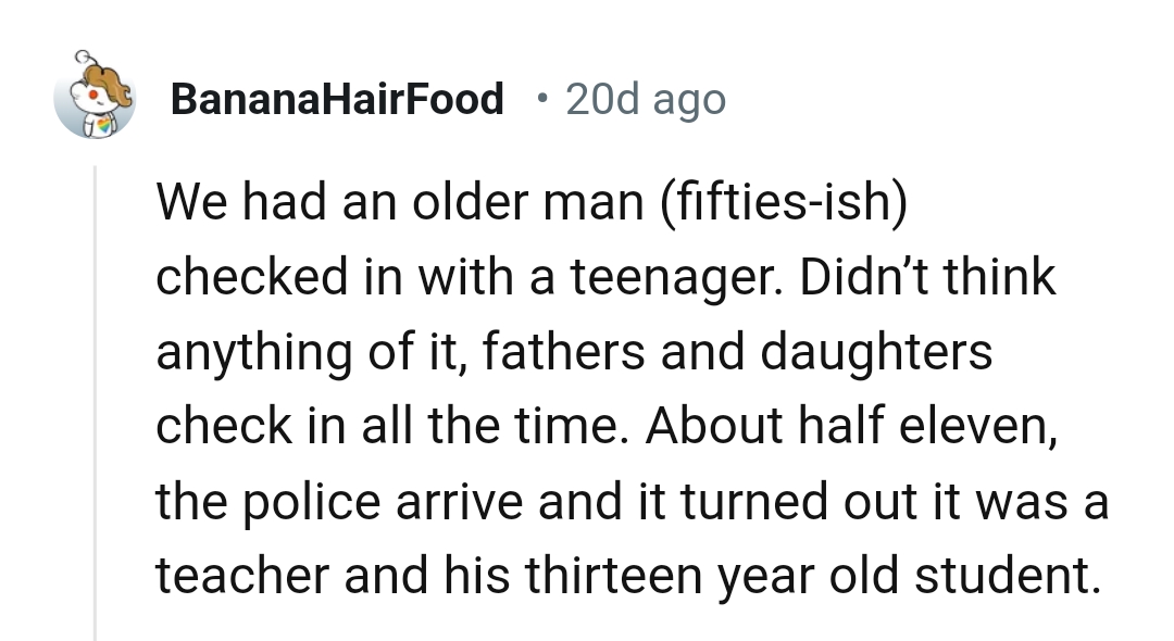 2. A teacher and a thirteen-year-old student