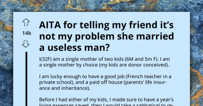 Single Mom Refuses Friend's Plea For Help And Sparks Heated Argument