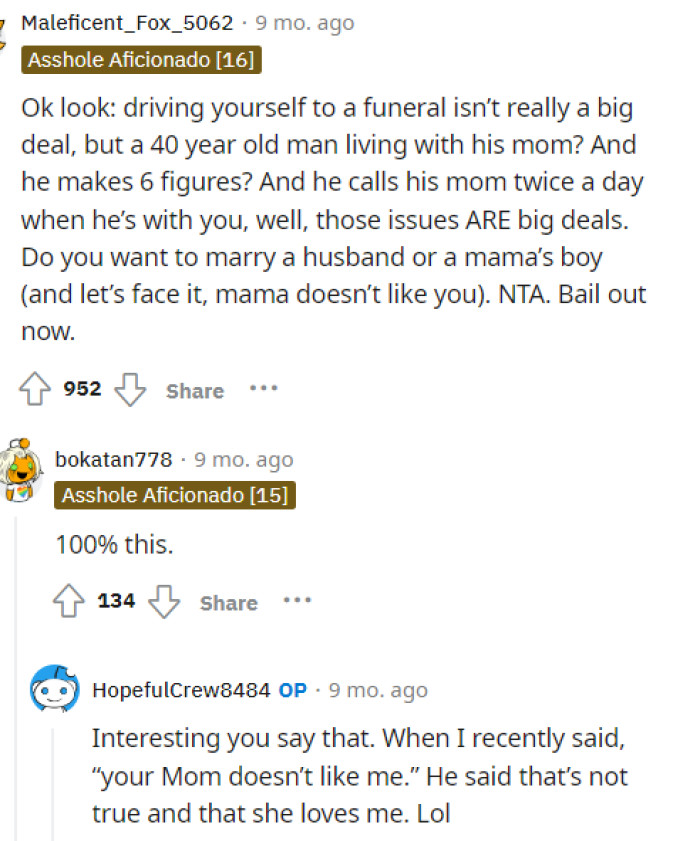 This comment said it best, and we hope that OP understands what they're all saying in this thread.