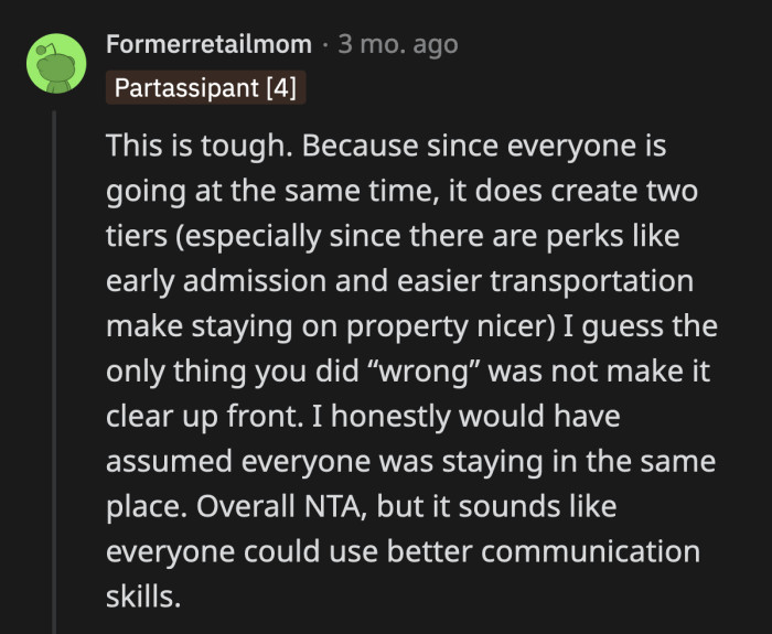 What sister-in-law essentially did was get an itemized bill for the cost of the trip and decided OP didn't spend enough on them. Would you ask a person who gave you a gift how much it cost?