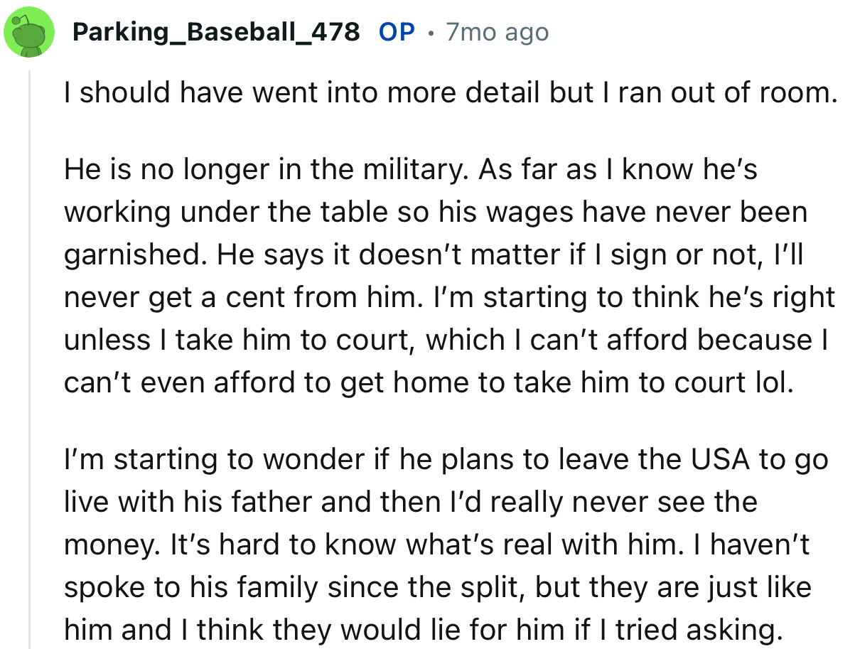 OP Returned with More Details