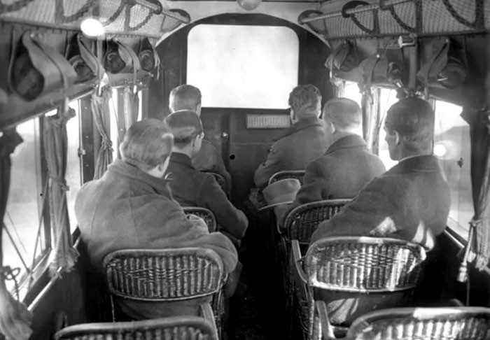 Passengers Watching The In-Flight Film On An Imperial Airways Flight, 1925