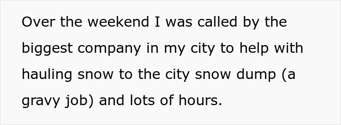 The OP was called by the biggest company