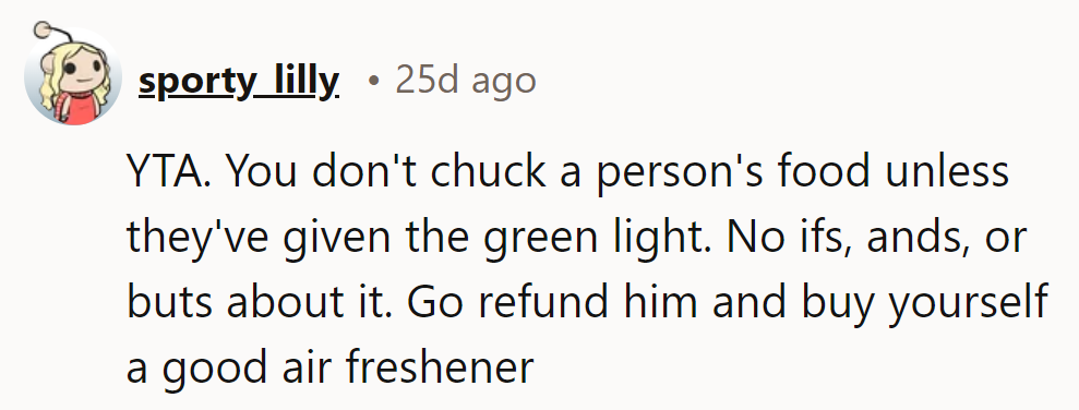 Spicy scents shouldn't lead to a fridge purge without permission or backup snacks.