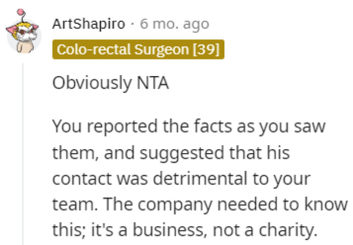 It's a business, not a charity