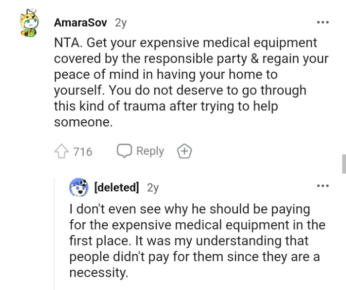 The OP doesn't deserve to go through this kind of trauma